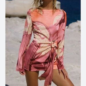 Seven Wonders Kaeli Mini Dress NWT XS Resort Wear Vacation Beach Pink Berry